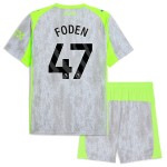 Günstige Fußballtrikots Manchester City Foden 47 Kinder 3rd trikot 2025-26 Kurzarm